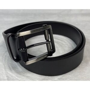 Calvin Klein Jeans Men's Brown Leather Belt Roller Buckle 34–36